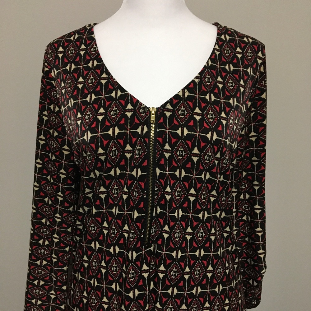 EUC Geometric print dress